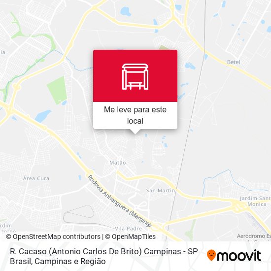 R. Cacaso (Antonio Carlos De Brito) Campinas - SP Brasil mapa