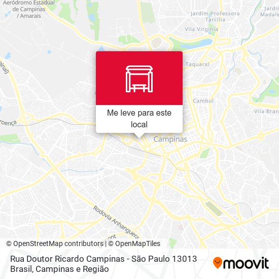 Rua Doutor Ricardo Campinas - São Paulo 13013 Brasil mapa