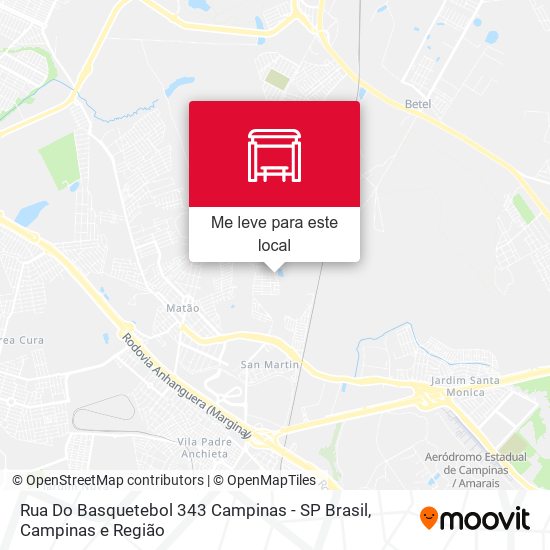Rua Do Basquetebol 343 Campinas - SP Brasil mapa