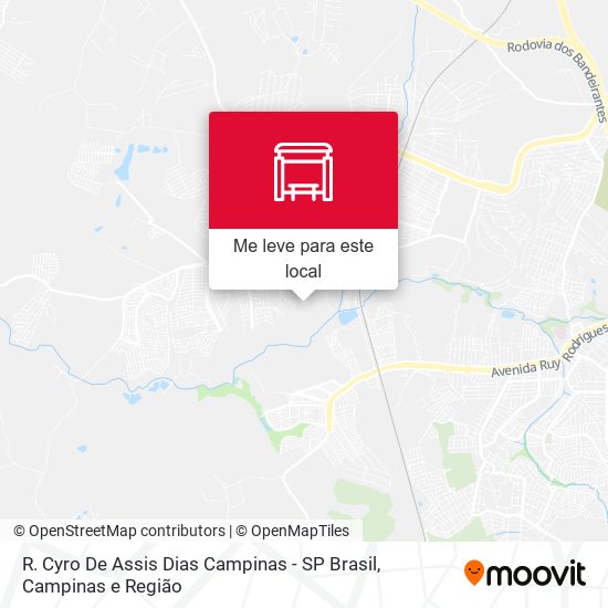 R. Cyro De Assis Dias Campinas - SP Brasil mapa
