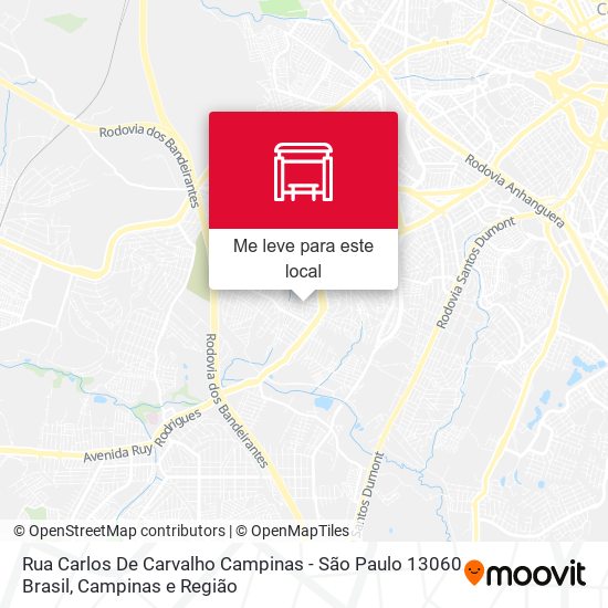 Rua Carlos De Carvalho Campinas - São Paulo 13060 Brasil mapa
