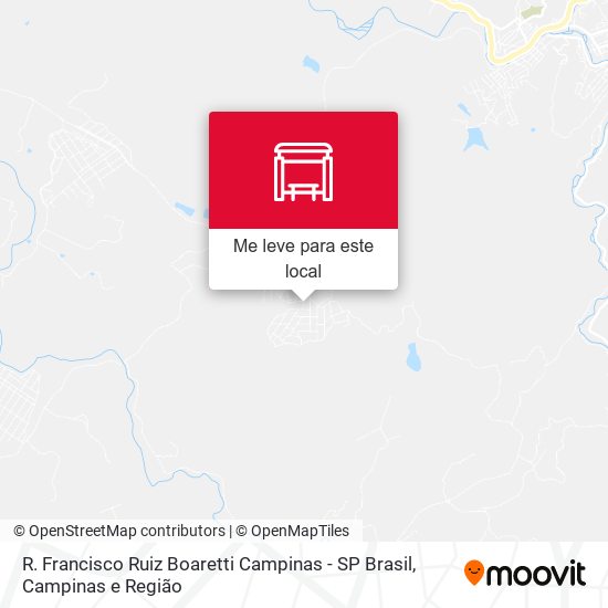 R. Francisco Ruiz Boaretti Campinas - SP Brasil mapa