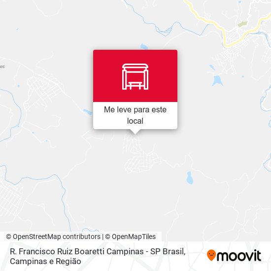 R. Francisco Ruiz Boaretti Campinas - SP Brasil mapa