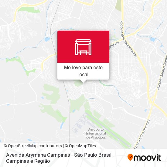 Avenida Arymana Campinas - São Paulo Brasil mapa