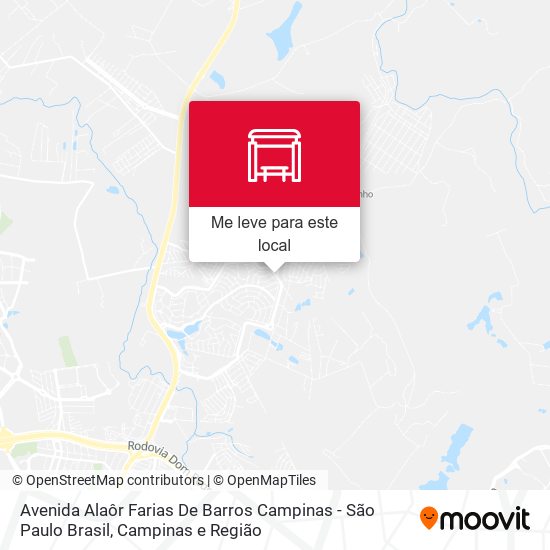 Avenida Alaôr Farias De Barros Campinas - São Paulo Brasil mapa