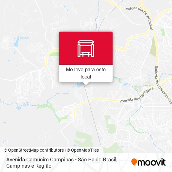 Avenida Camucim Campinas - São Paulo Brasil mapa