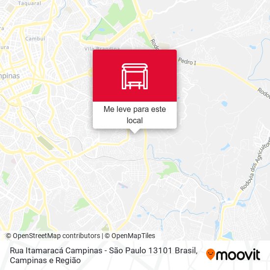 Rua Itamaracá Campinas - São Paulo 13101 Brasil mapa