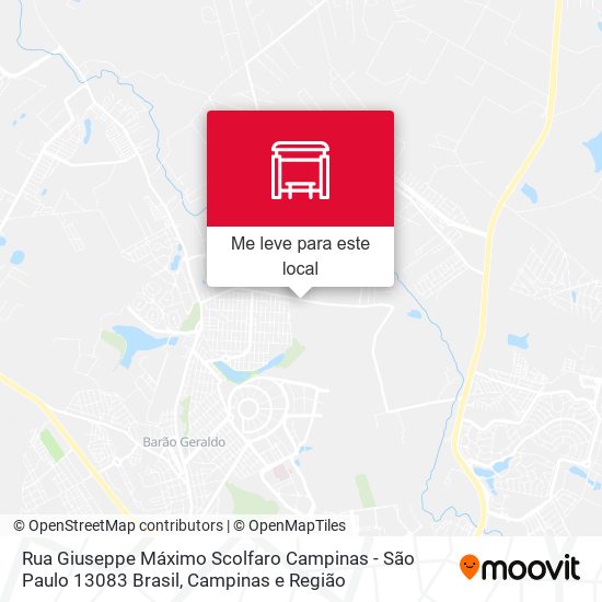 Rua Giuseppe Máximo Scolfaro Campinas - São Paulo 13083 Brasil mapa