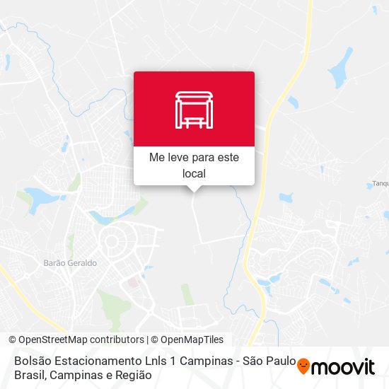 Bolsão Estacionamento Lnls 1 Campinas - São Paulo Brasil mapa