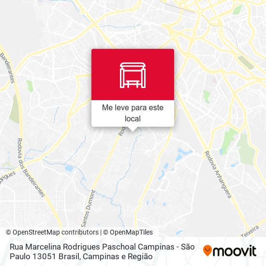 Rua Marcelina Rodrigues Paschoal Campinas - São Paulo 13051 Brasil mapa