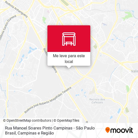 Rua Manoel Soares Pinto Campinas - São Paulo Brasil mapa