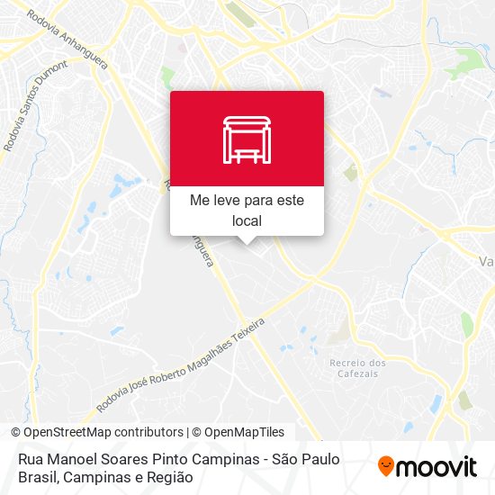 Rua Manoel Soares Pinto Campinas - São Paulo Brasil mapa