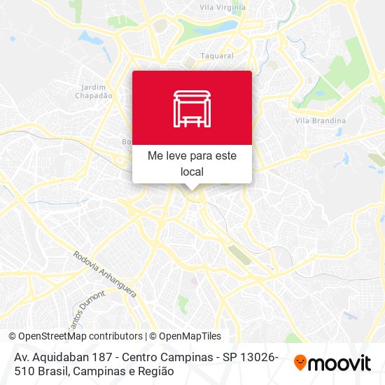 Av. Aquidaban 187 - Centro Campinas - SP 13026-510 Brasil mapa