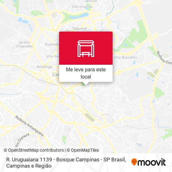 R. Uruguaiana 1139 - Bosque Campinas - SP Brasil mapa