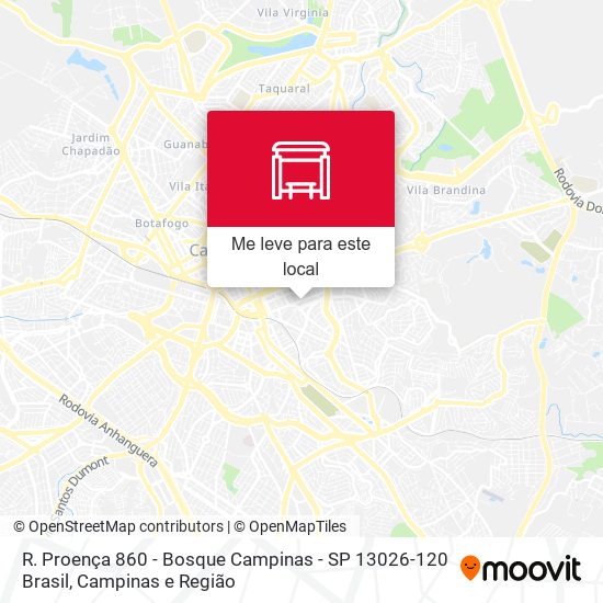 R. Proença 860 - Bosque Campinas - SP 13026-120 Brasil mapa