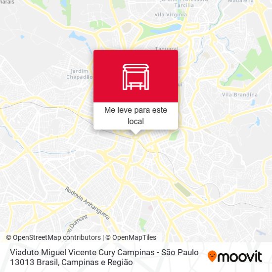 Viaduto Miguel Vicente Cury Campinas - São Paulo 13013 Brasil mapa