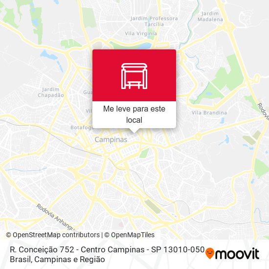 R. Conceição 752 - Centro Campinas - SP 13010-050 Brasil mapa