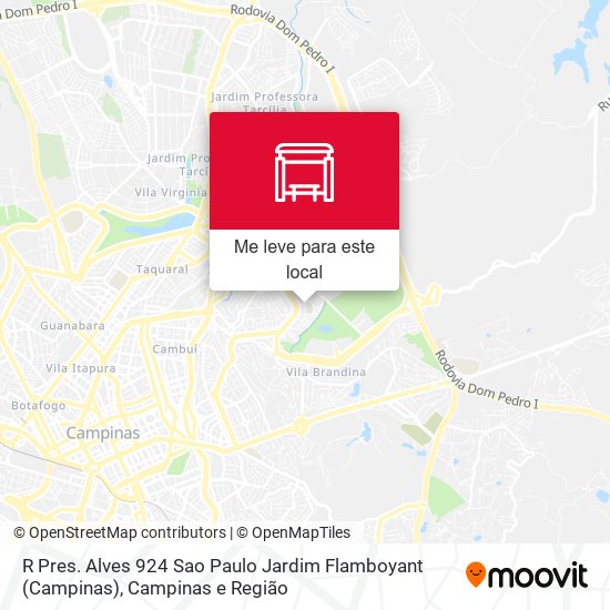 R Pres. Alves 924 Sao Paulo Jardim Flamboyant (Campinas) mapa