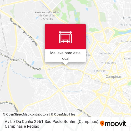 Av Lix Da Cunha 2961 Sao Paulo Bonfim (Campinas) mapa