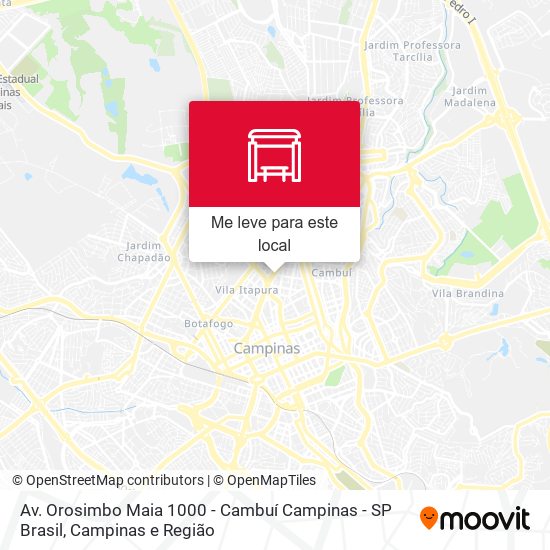 Av. Orosimbo Maia 1000 - Cambuí Campinas - SP Brasil mapa