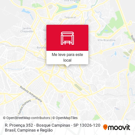 R. Proença 352 - Bosque Campinas - SP 13026-120 Brasil mapa