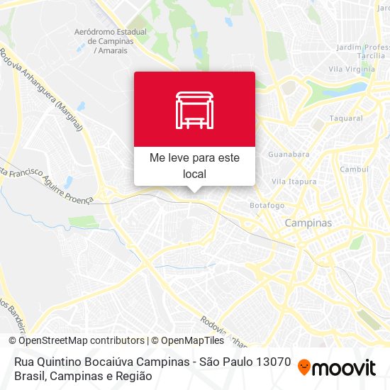 Rua Quintino Bocaiúva Campinas - São Paulo 13070 Brasil mapa