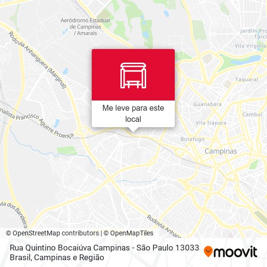 Rua Quintino Bocaiúva Campinas - São Paulo 13033 Brasil mapa