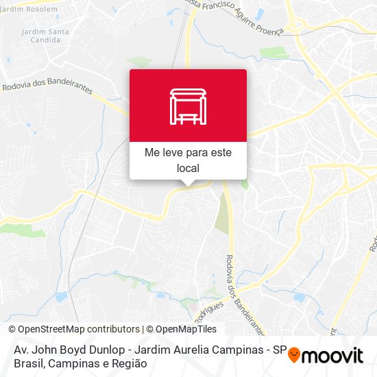 Av. John Boyd Dunlop - Jardim Aurelia Campinas - SP Brasil mapa