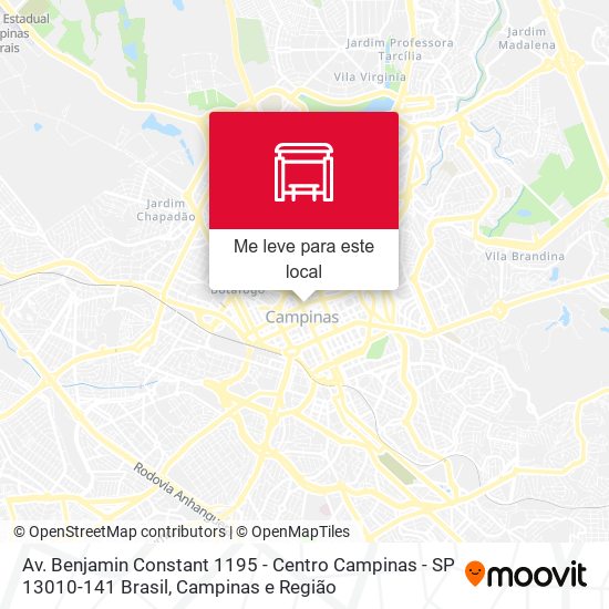 Av. Benjamin Constant 1195 - Centro Campinas - SP 13010-141 Brasil mapa