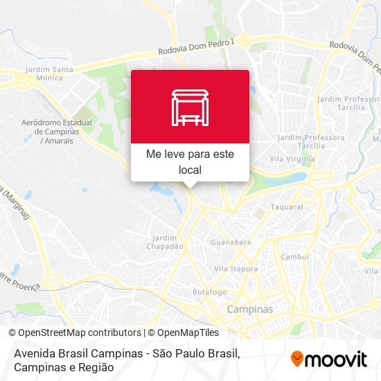 Avenida Brasil Campinas - São Paulo Brasil mapa