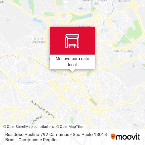 Rua José Paulino 792 Campinas - São Paulo 13013 Brasil mapa