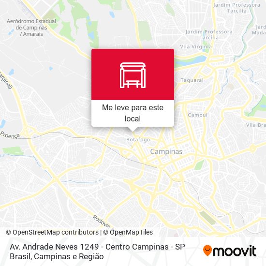 Av. Andrade Neves 1249 - Centro Campinas - SP Brasil mapa