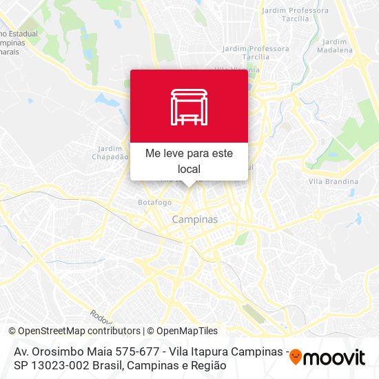 Av. Orosimbo Maia 575-677 - Vila Itapura Campinas - SP 13023-002 Brasil mapa