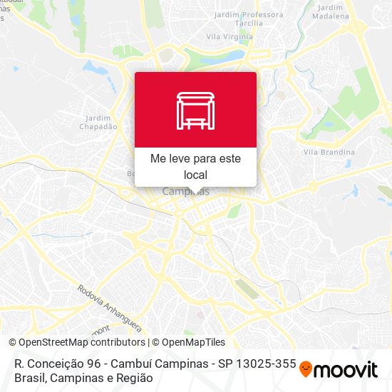 R. Conceição 96 - Cambuí Campinas - SP 13025-355 Brasil mapa