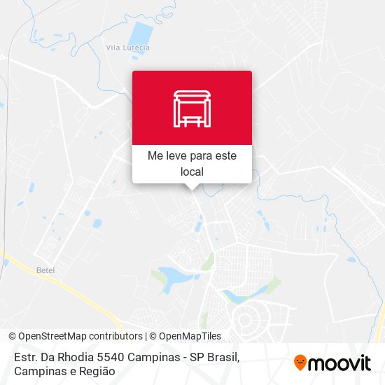 Estr. Da Rhodia 5540 Campinas - SP Brasil mapa