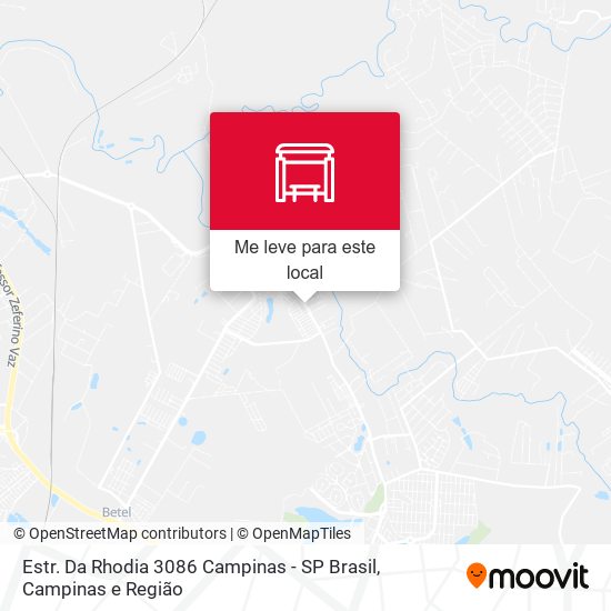 Estr. Da Rhodia 3086 Campinas - SP Brasil mapa