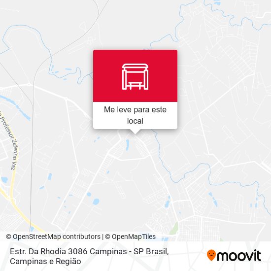 Estr. Da Rhodia 3086 Campinas - SP Brasil mapa