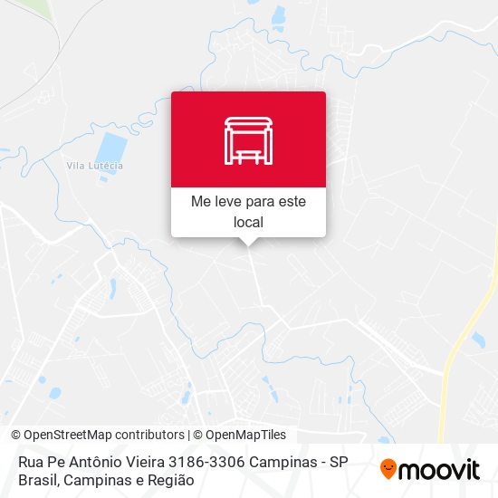 Rua Pe Antônio Vieira 3186-3306 Campinas - SP Brasil mapa