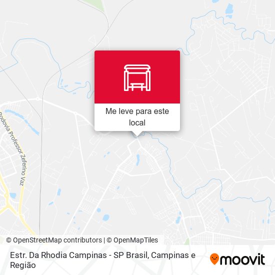 Estr. Da Rhodia Campinas - SP Brasil mapa