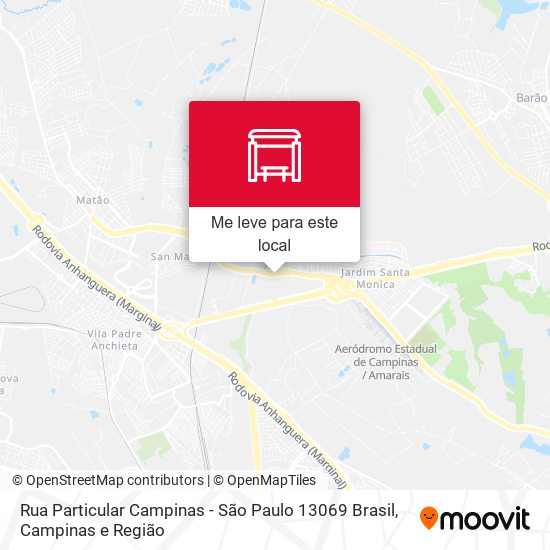 Rua Particular Campinas - São Paulo 13069 Brasil mapa
