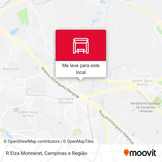 R Elza Monnerat mapa