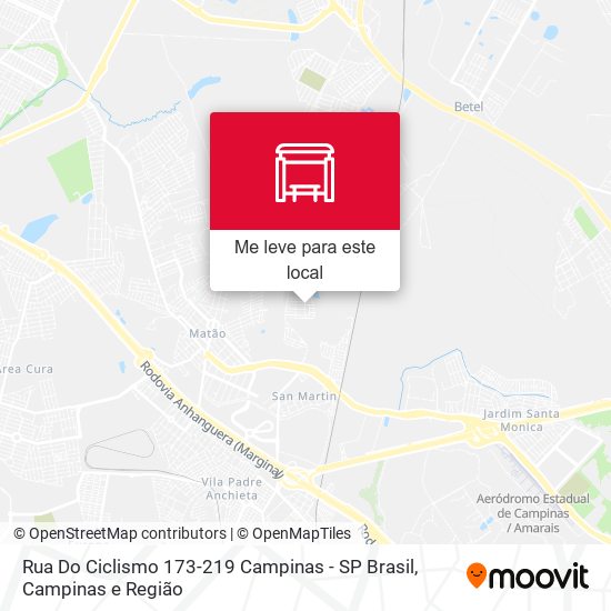 Rua Do Ciclismo 173-219 Campinas - SP Brasil mapa