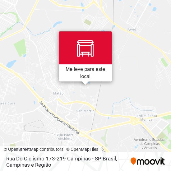 Rua Do Ciclismo 173-219 Campinas - SP Brasil mapa