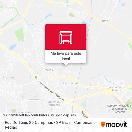 Rua Do Tênis 26 Campinas - SP Brasil mapa