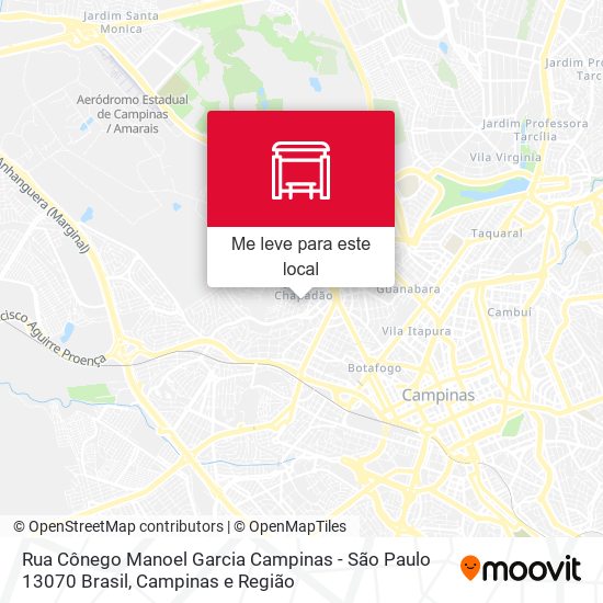 Rua Cônego Manoel Garcia Campinas - São Paulo 13070 Brasil mapa
