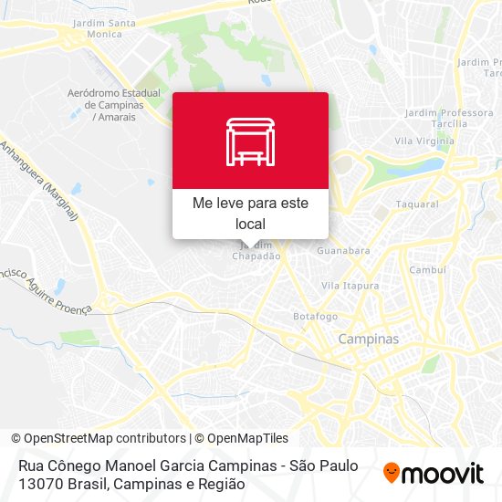 Rua Cônego Manoel Garcia Campinas - São Paulo 13070 Brasil mapa