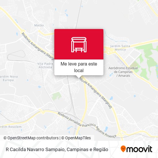 R Cacilda Navarro Sampaio mapa