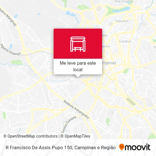 R Francisco De Assis Pupo 150 mapa