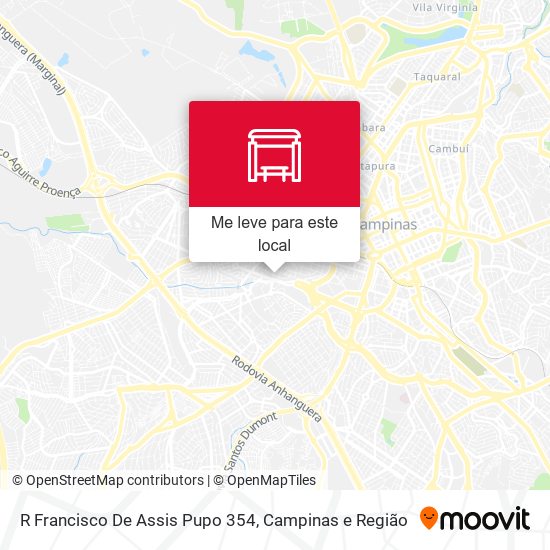 R Francisco De Assis Pupo 354 mapa