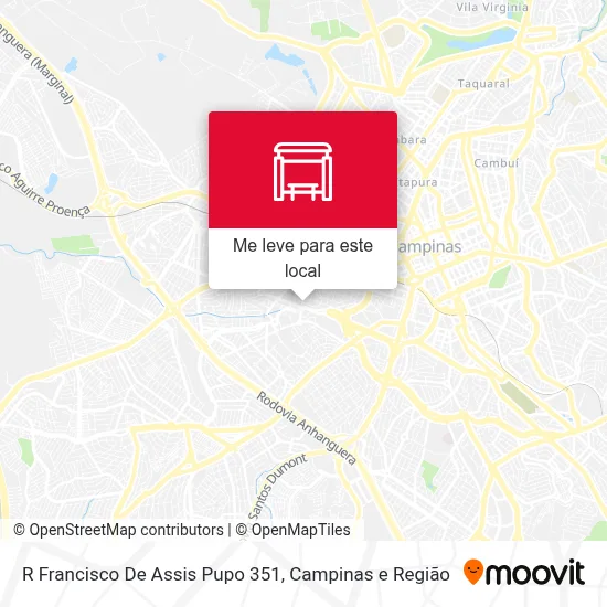 R Francisco De Assis Pupo 351 mapa